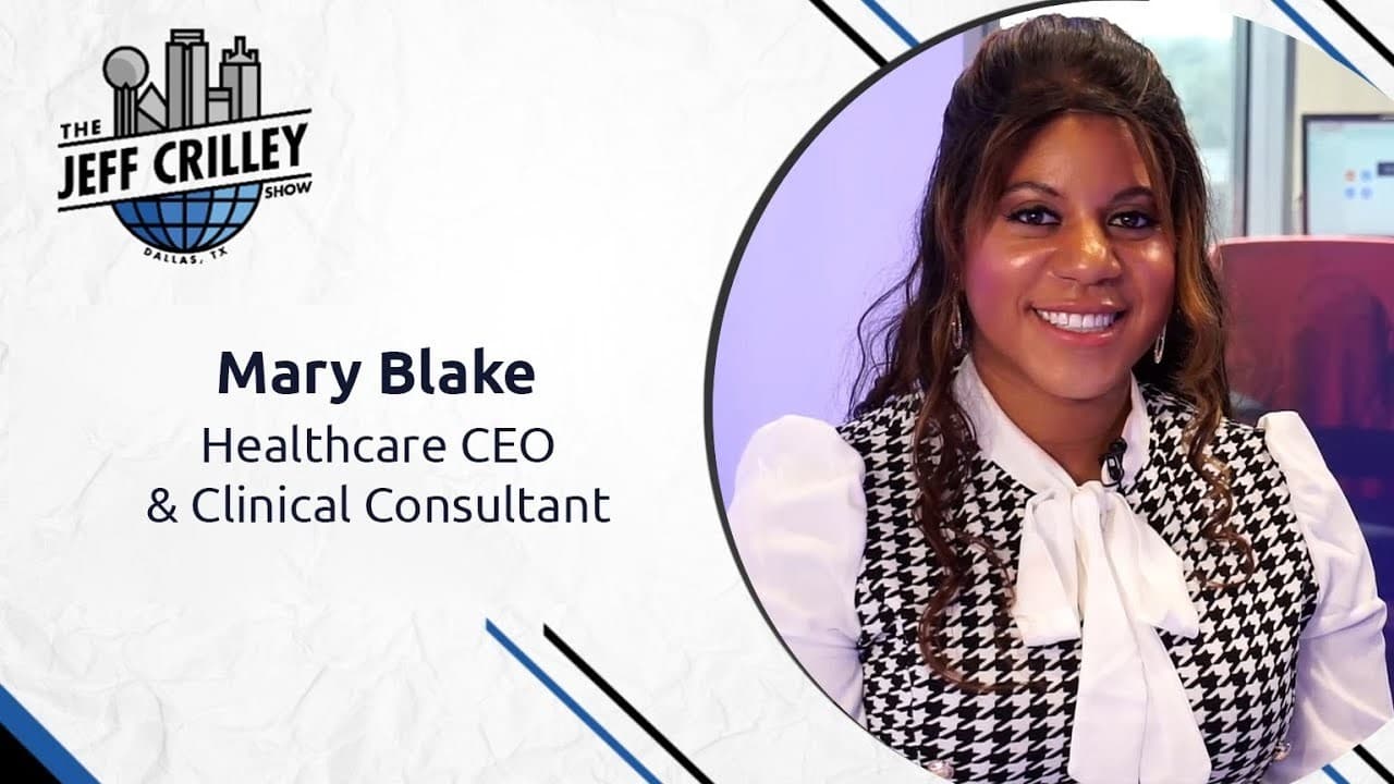Mary Blake interviewed at Real News PR Studios with CEO Jeff Crilley